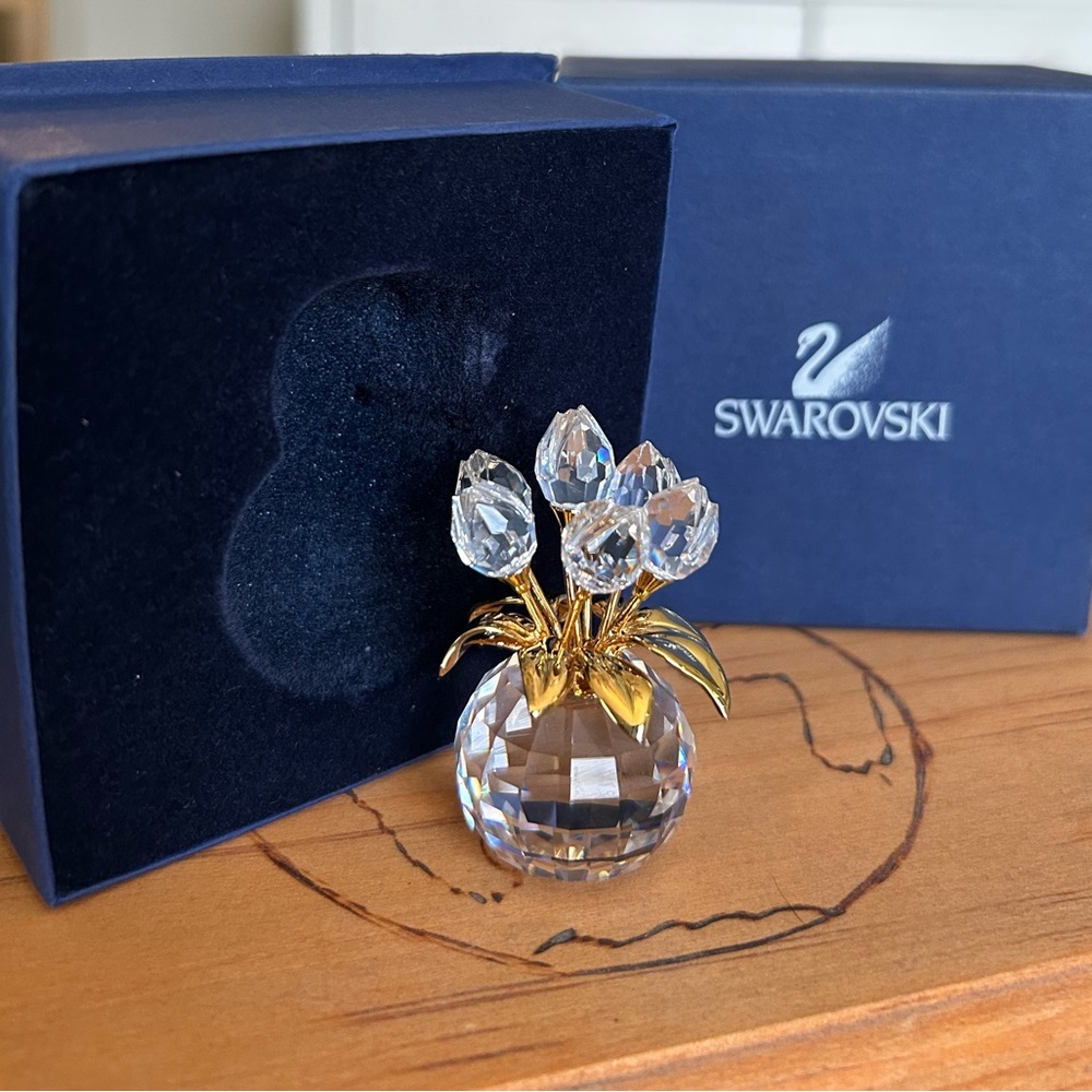Swarovski Crystal Tulips Gold - Retired